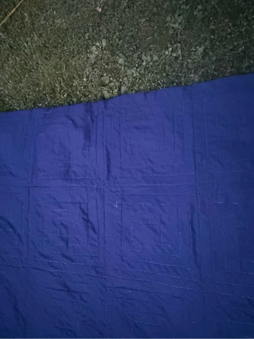 Vintage Handmade Log Cabin Quilt Colorful! Great Condition! 82